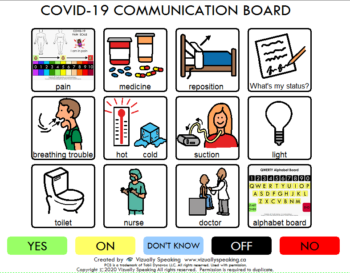 Communication Board 12 Grid B/W Borders BM