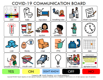 Communication Board 24 Grid B/W Borders BM