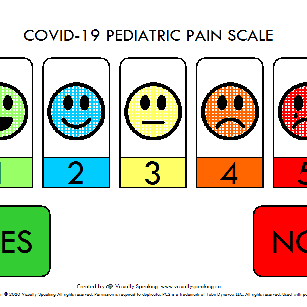 COVID-19_PEDIATRIC_PAIN_SCALE_w_PLAID_SMILEY_IMAGES