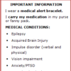 Emergency Medical Information Card - Image 2